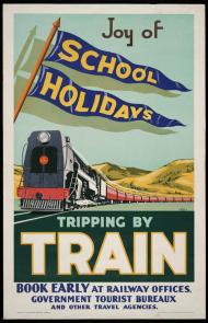 Tripping by train poster