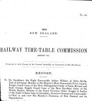 Report of the railway timetable commission