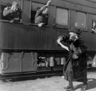 Farewell at station, 1941