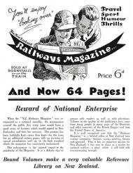 Railways Magazine advertisement, 1935