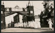 Red Cross nurses in peace celebrations procession