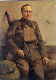 Painting of Richard Travis VC