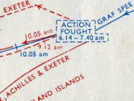 Battle of the River Plate map