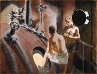 Cleaning boilers on HMNZS <em>Breeze</em>