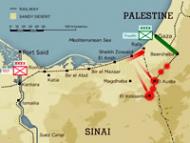 Sinai campaign map