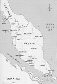 Malayan Emergency map