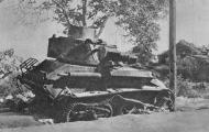 Destroyed British tank at Galatas