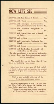 French Maid Coffee House menu