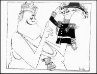 Muldoon and Holyoake cartoon