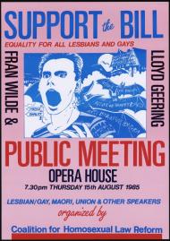 Support homosexual law reform poster