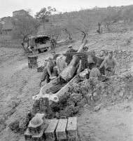 Artillery on the Sangro River front