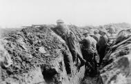 Trench scene from the Somme