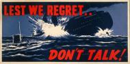 Loose lips might sink ships poster