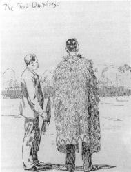 The two umpires (cartoon), Natives' Rugby tour