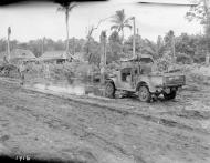 Malarial control unit at work in the Pacific