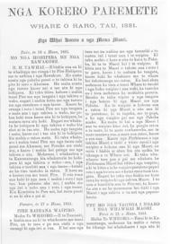 Maori-language Hansard