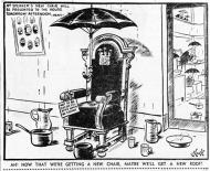 Parliament Speaker's chair cartoon