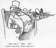 Caricature of MP Vincent Pyke