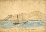 The <em>Cuba</em> at anchor, 1840