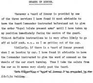 Governor-General's advice on guards of honour