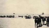 Rarotongans unloading supplies in Palestine