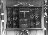 Tapanui High School roll of honour board