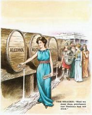Anti-alcohol cartoon from 1905