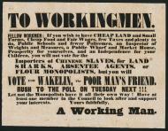 1853 electoral poster