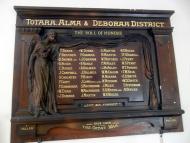 Tōtara memorial roll of honour boards