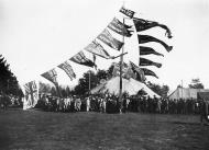 Tribal flags with red ensigns