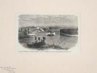 The gunboat <em>Pioneer</em> at anchor off Meremere