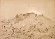 The fight at the 2nd parapet at Waiari