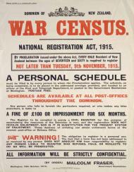 First World War census and conscription