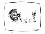 Wool industry cartoon