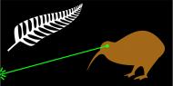 Laser Kiwi flag