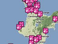 Rock music festivals map 1970-2010
