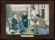 Returned soldier with family