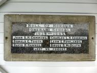 Onerahi School memorial tablet