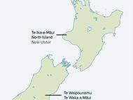 Naming the country and the main islands map