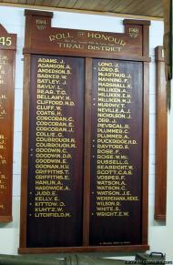 Tīrau roll of honour boards