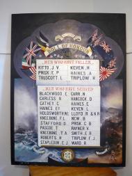 Waihi Methodist Church roll of honour