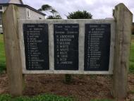 Waipango war memorial