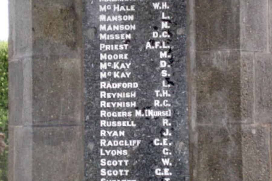 Memorial plaque