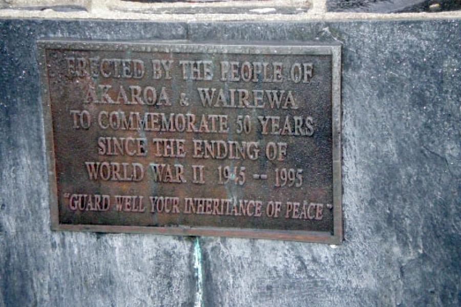 Memorial plaque