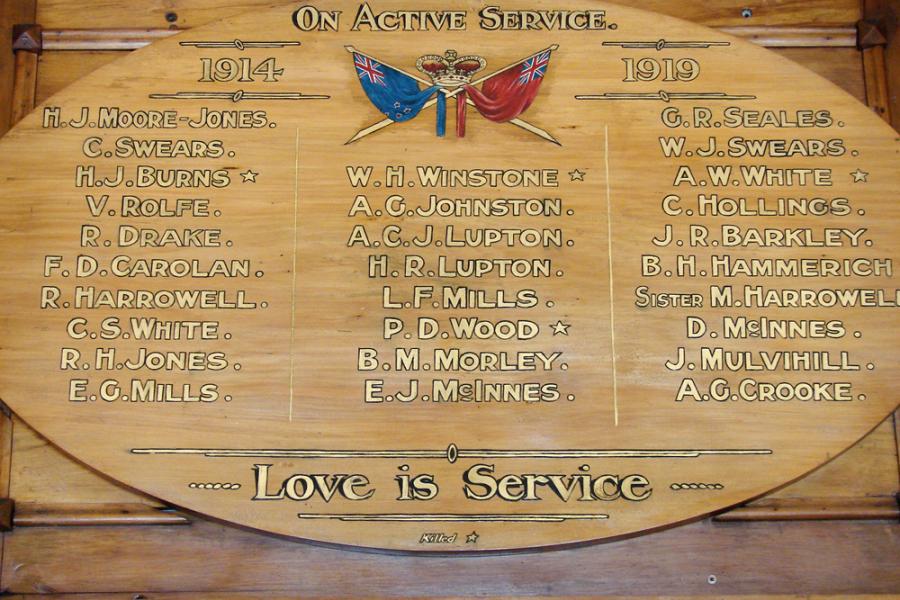 Alfriston Scholl roll of honour