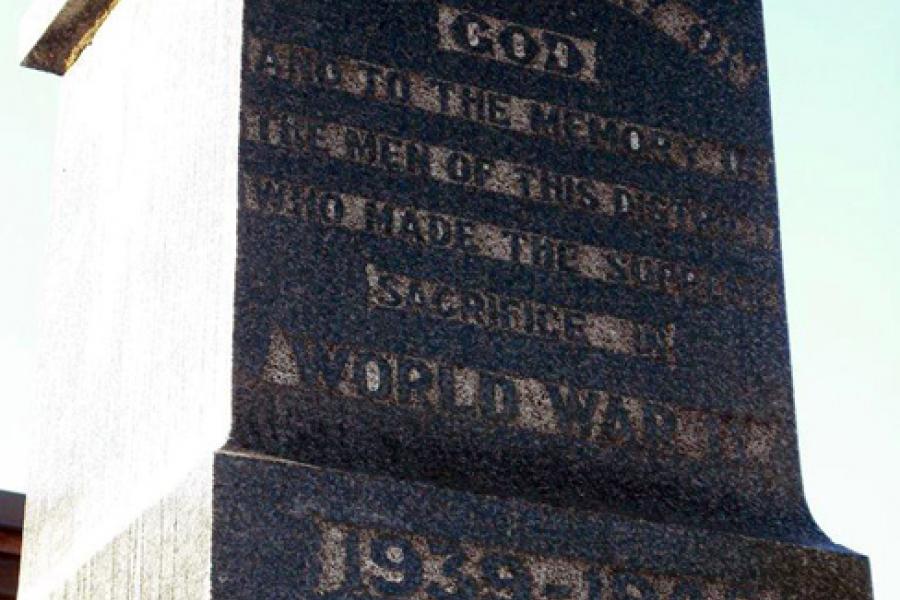 Amberley First World War memorial