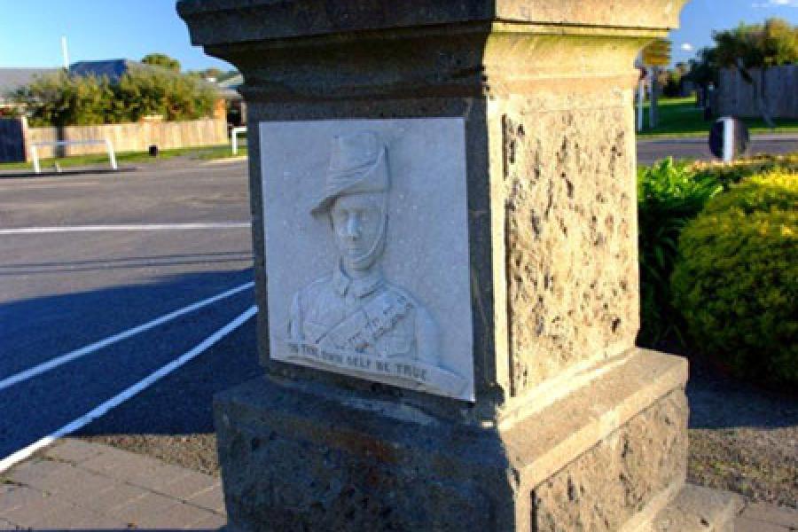 Detail from memorial