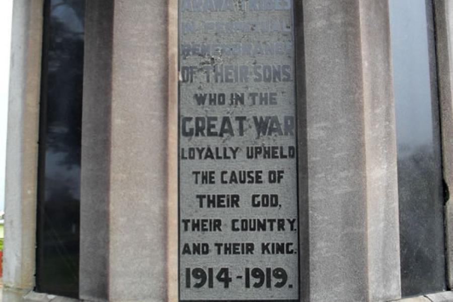 Detail of memorial