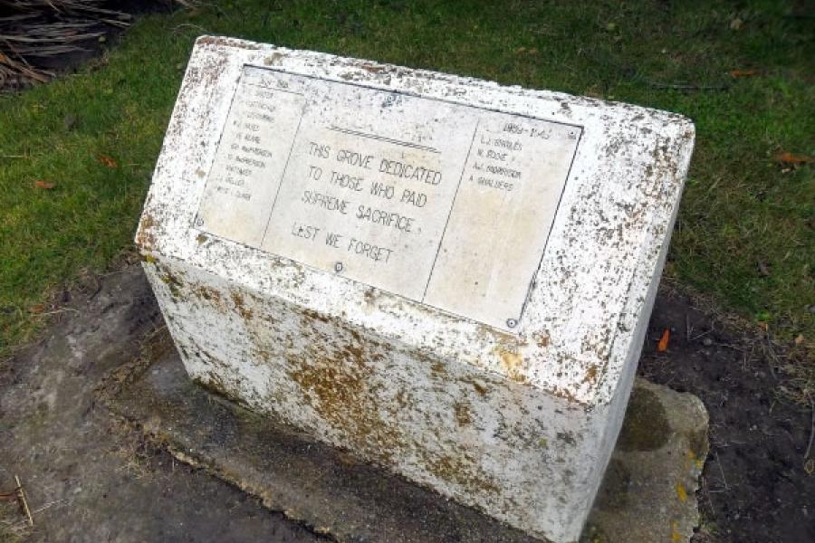 Ardgowan School war memorial grove