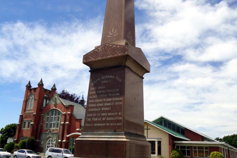 Ashburton South African War memorial